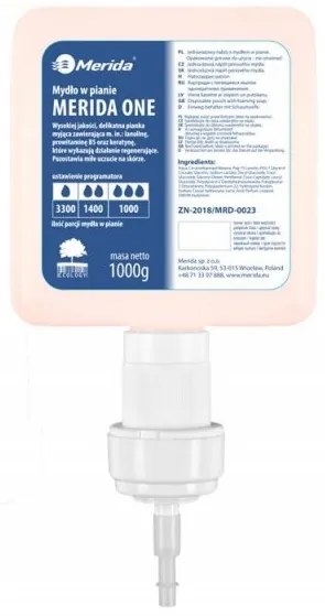 Merida ONE SENSITIVE habszappan Merida ONE adagolóhoz 1000 g, átlátszó