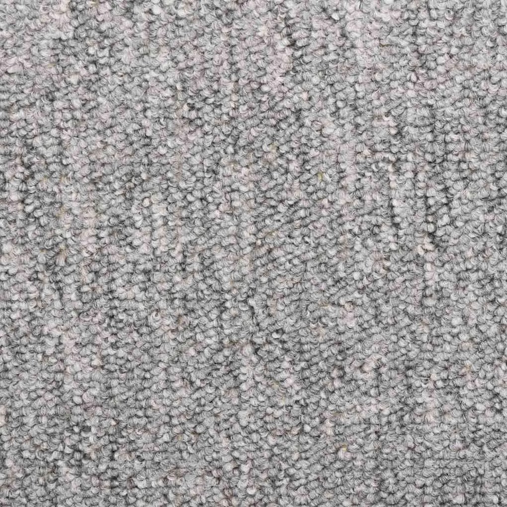 30 db világosszürke lépcsőszőnyeg, téglalap alakú széllel, 65 x 21 x 4 cm