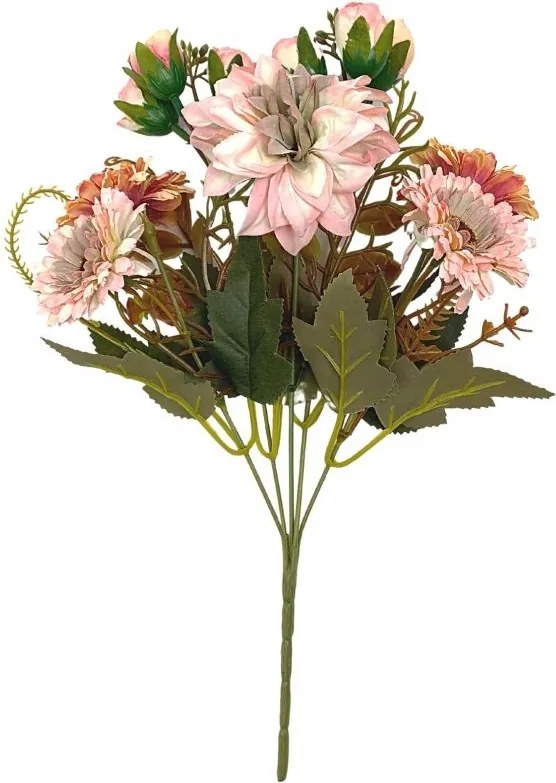 Dália csokor gerbera 30 cm rózsaszín