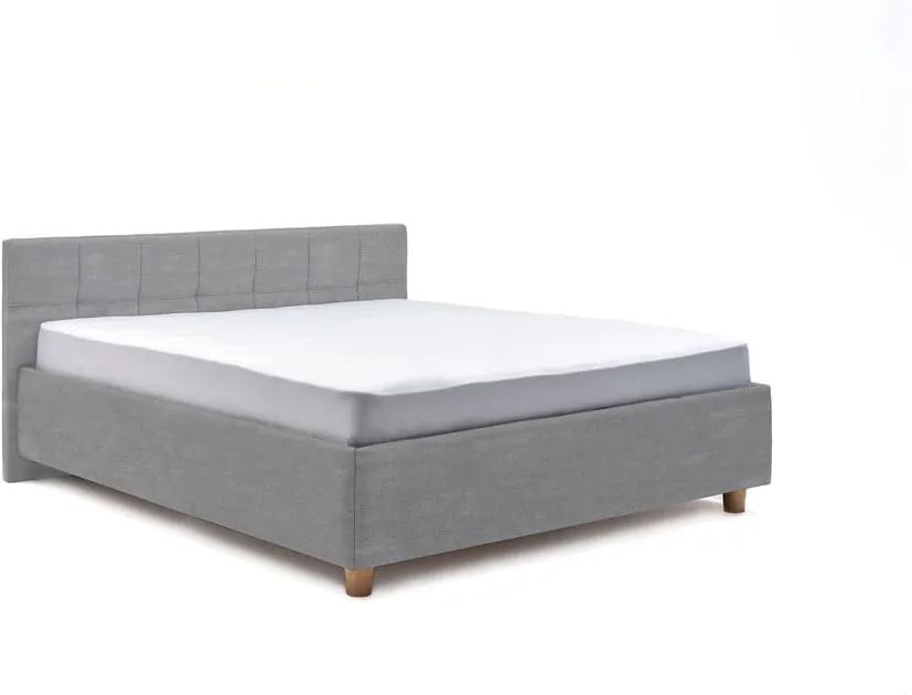 Leda világoskék kétszemélyes ágy ágyráccsal és tárolóhellyel, 160 x 200 cm - AzAlvásért