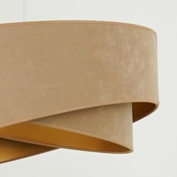 Brilagi - LED Csillár zsinóron LYRA 1xE27/15W/230V barna/arany