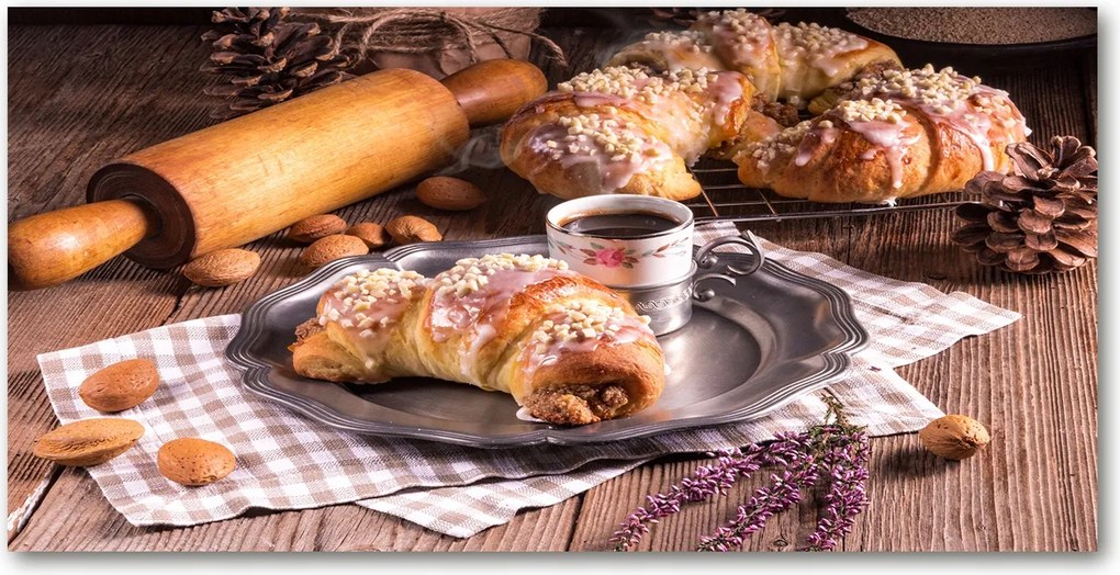 Fotó kép edzett üveg croissant 140x70