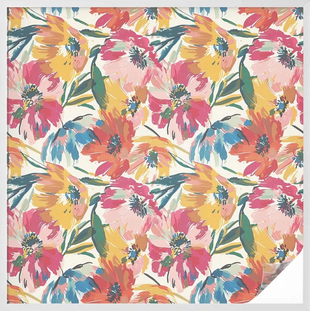 Öntapadós Ablakfólia Adatvédelem Virágos robbanás 100x100