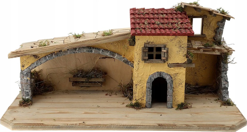 Karácsonyi betlehem *70x29x32cm* 9-11cm magas figurákhoz