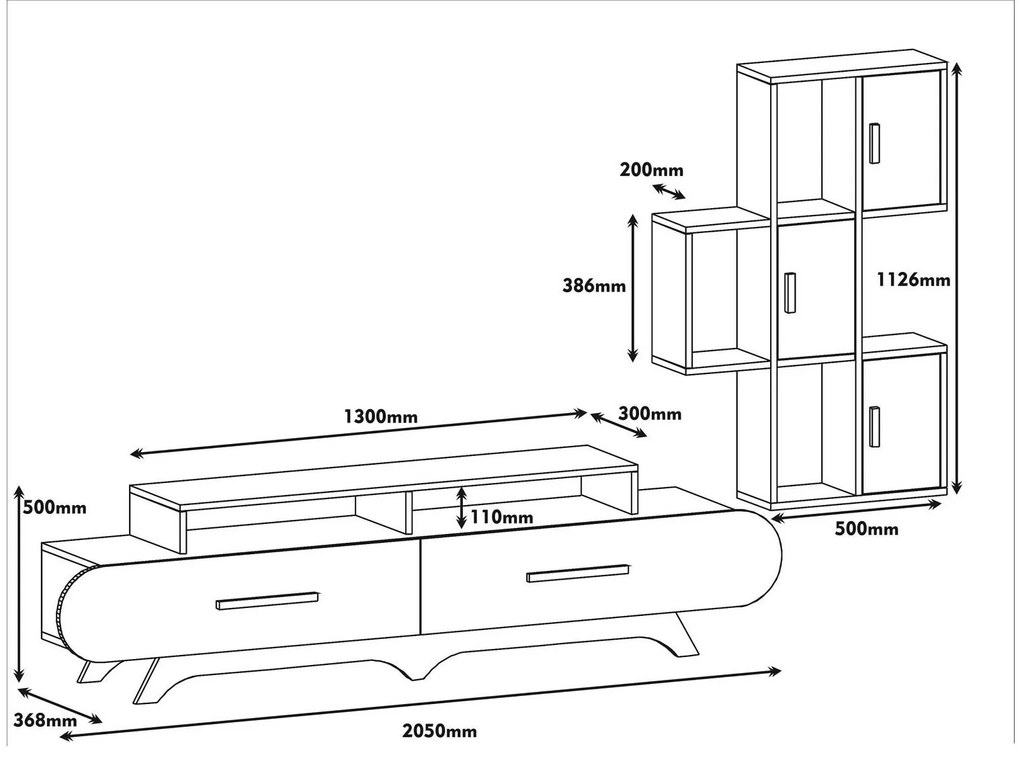 Nappali fal Florian S (dió + krém). Akció -27%. 1088294