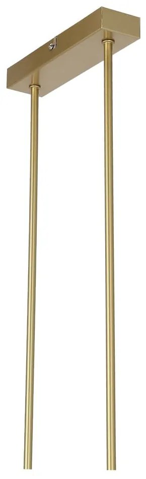 Fehér-aranyszínű függőlámpa üveg búrával Kama – Candellux Lighting