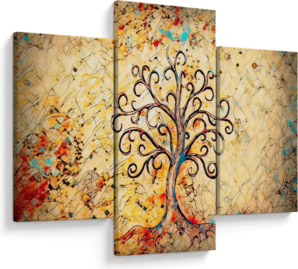 Kép - Mozaik életfa (90x60 cm)