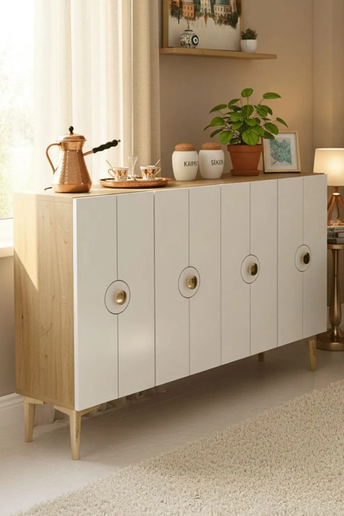 Enlem 120 - Sapphire Oak, White