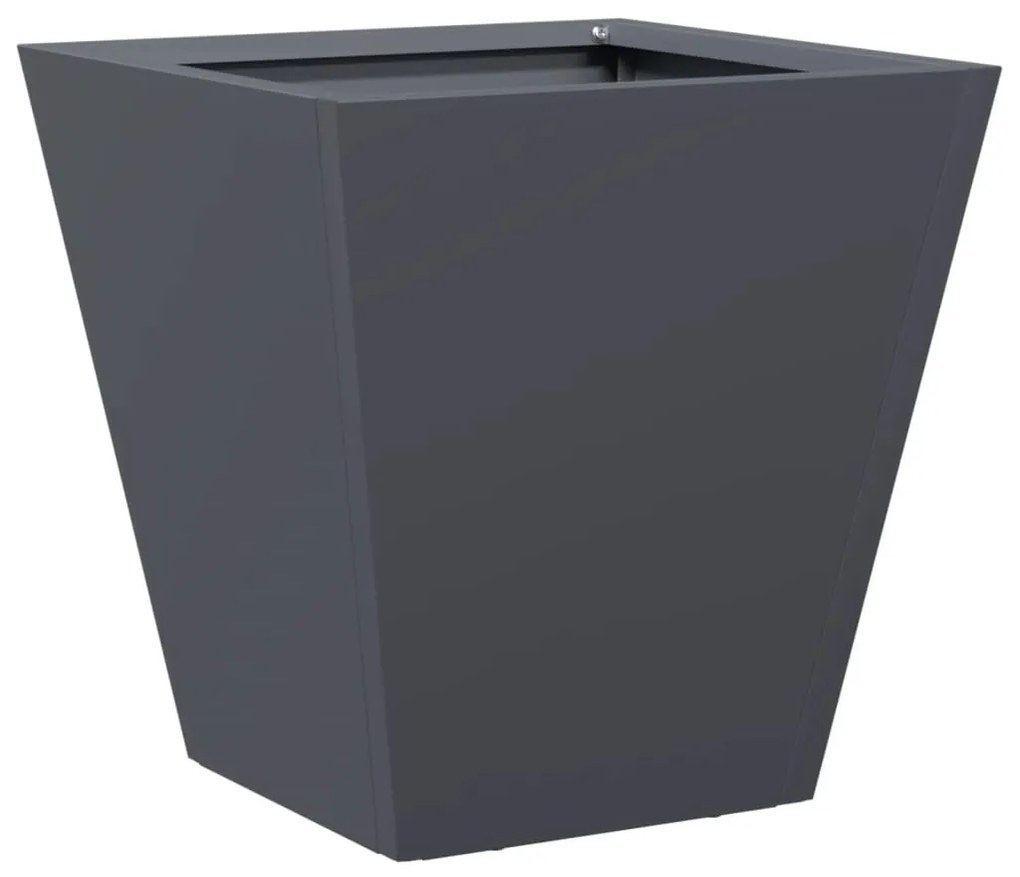 2 db antracitszürke acél kerti növénytartó 30 x 30 x 30 cm