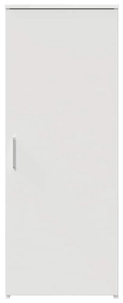 fehér, rétegelt fa tárolószekrény 40 x 45 x 103,5 cm