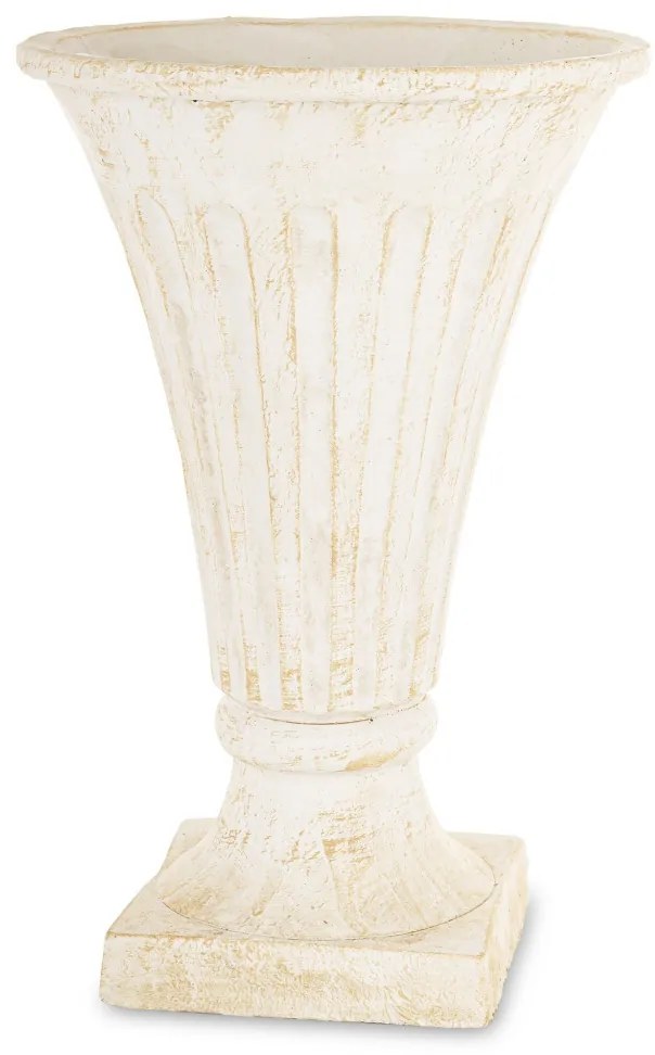 Evora design Váza cement bézs 32x21x21 cm