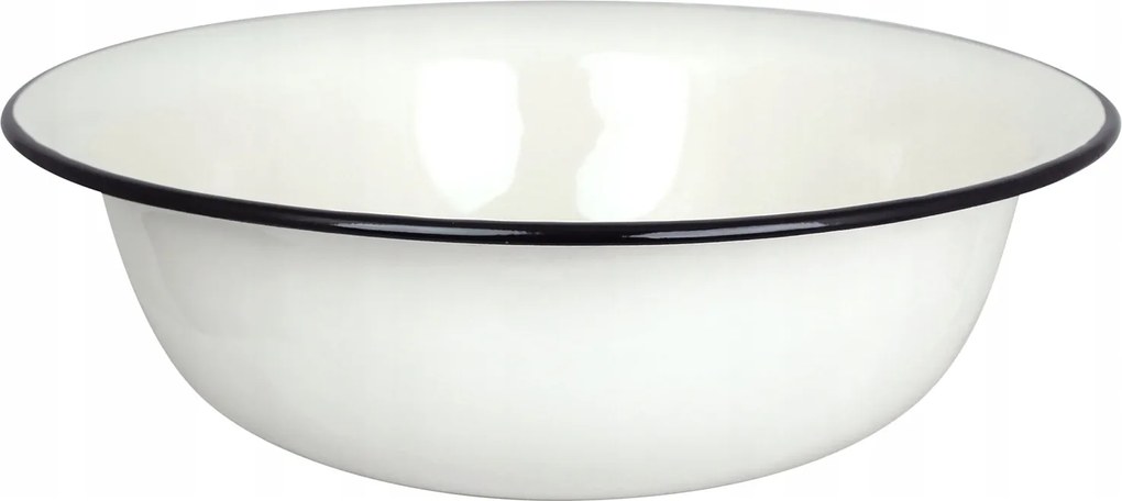 Tál Nagy 9L Zománcozott Fehér konyhai zöldség-gyümölcs lábmosó