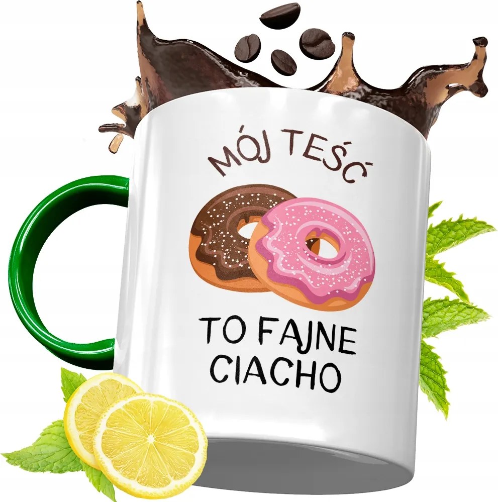 Zöld Bögre Apósnak Születésnapi Ajándéknak, fényképes nyomattal