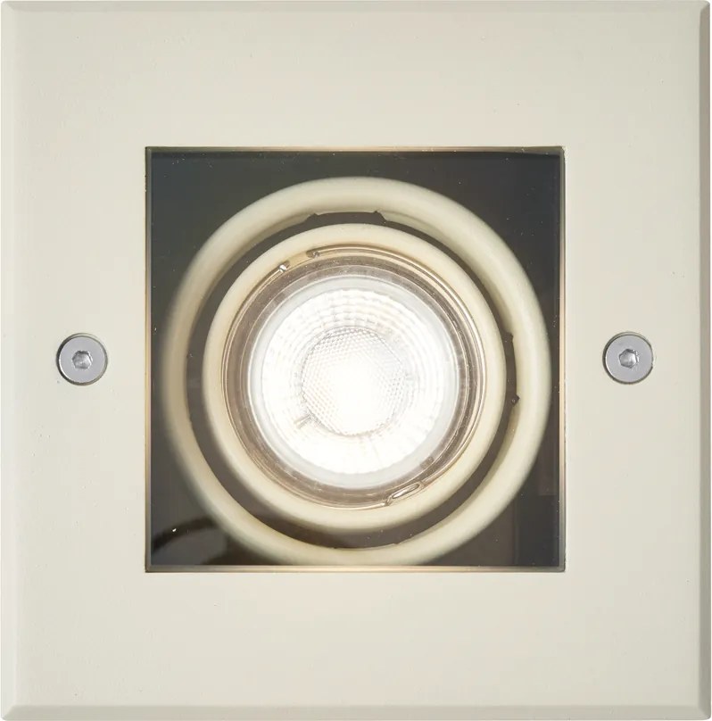 6 darabos modern bézs GU10 50mm állítható süllyesztett talajspotlámpa IP65 - Oneon