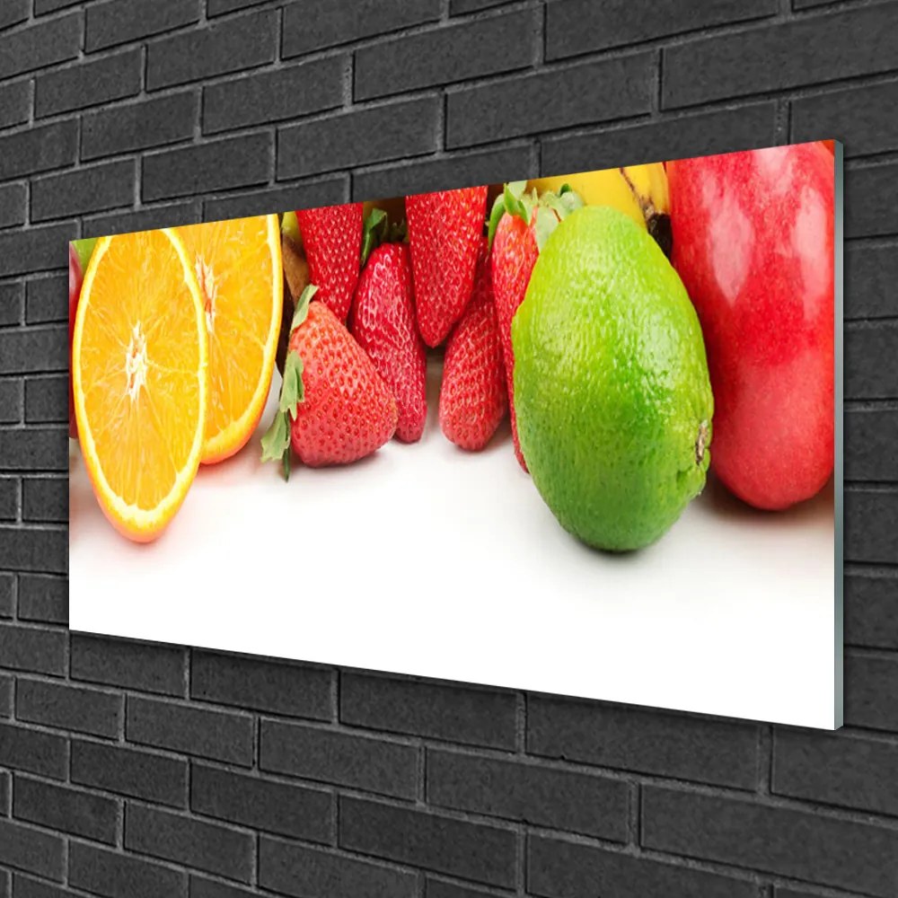 Üvegkép gyümölcs konyha 125x50 cm