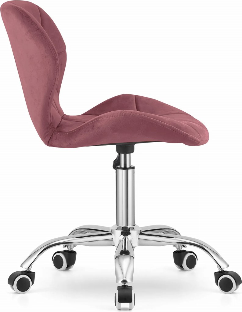 AKCIÓ Sötétrózsaszín irodai szék AVOLA VELVET II. osztály
