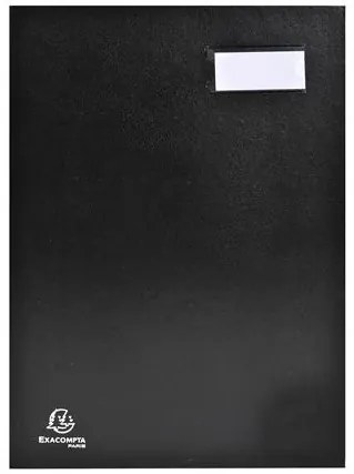 Aláírókönyv, A4, 12 részes, karton, EXACOMPTA, fekete (EX24121E)