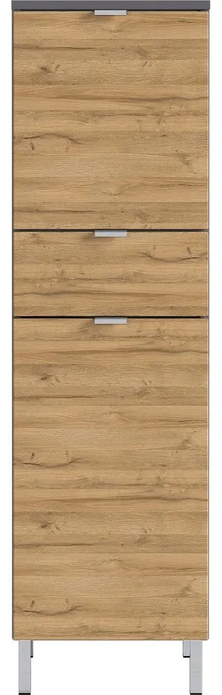 Mauresa szekrény tölgyfa díszítéssel, magasság 120 cm - Germania