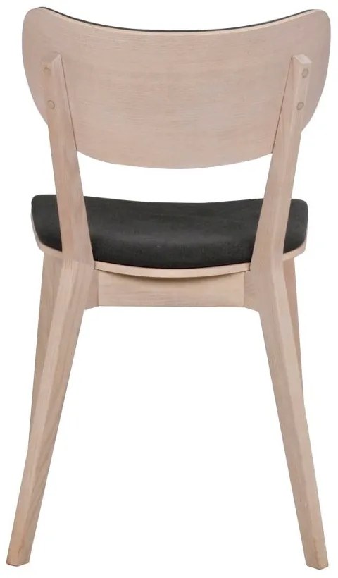 Cato világosbarna tölgyfa étkezőszék sötétszürke ülőrésszel - Rowico