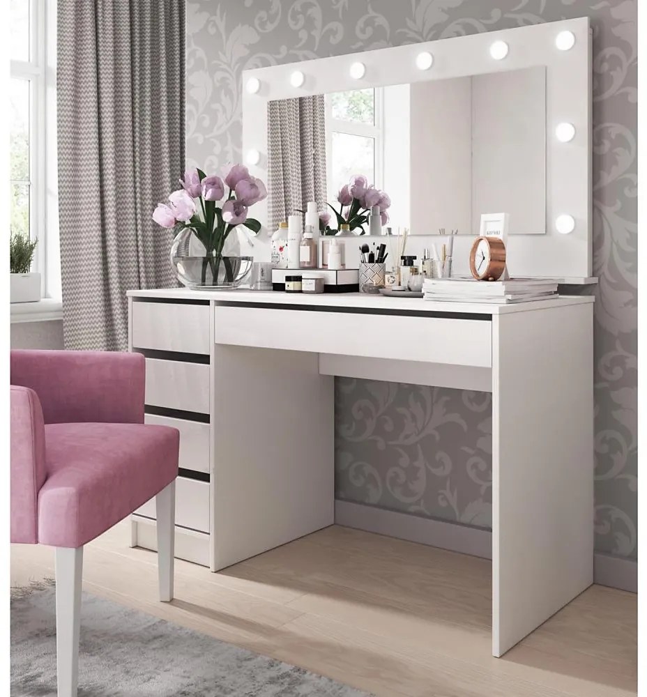 DAGUN fehér sminkasztal
