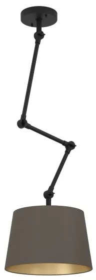 Eglo 390198 - Csillár rúdon PISTUNIO 1xE27/40W/230V barna