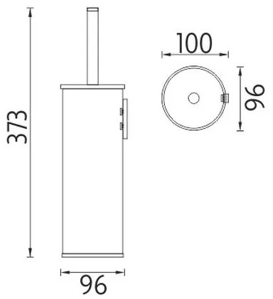 NIMCO UN 13094E-26 - WC kefe UNIX fényezett króm
