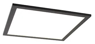 Modern mennyezeti lámpa fekete, LED-del 40 cm - Liv