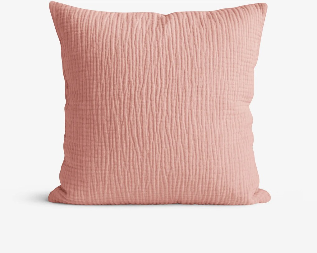 Goldea muszlin párnahuzat - barack színű 50 x 50 cm