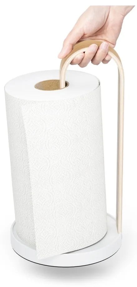 Fehér fa papírtörlő tartó ø 17 cm Bellwood – Umbra