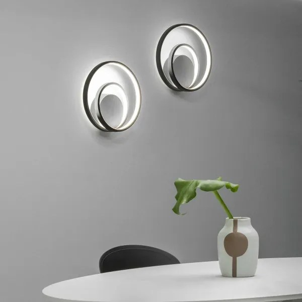 Ideal Lux - LED Fali lámpa OZ LED/26W/230V CRI 90 fekete