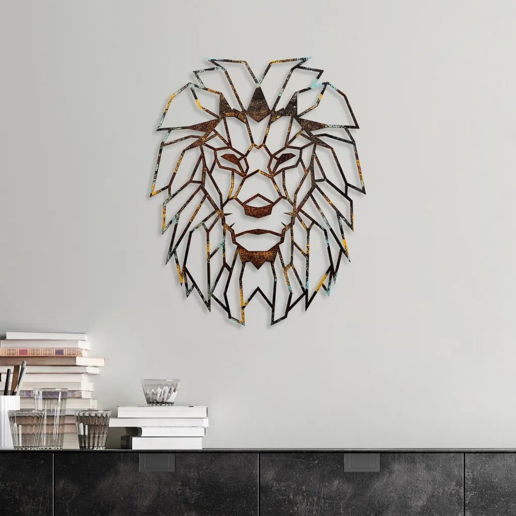 Lion fém fali dekoráció, 40 cm – TR891TNL2420