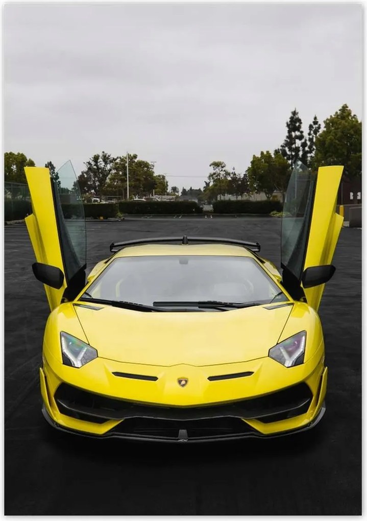 Poszterek 70x100 Sárga sportautó L4MB0