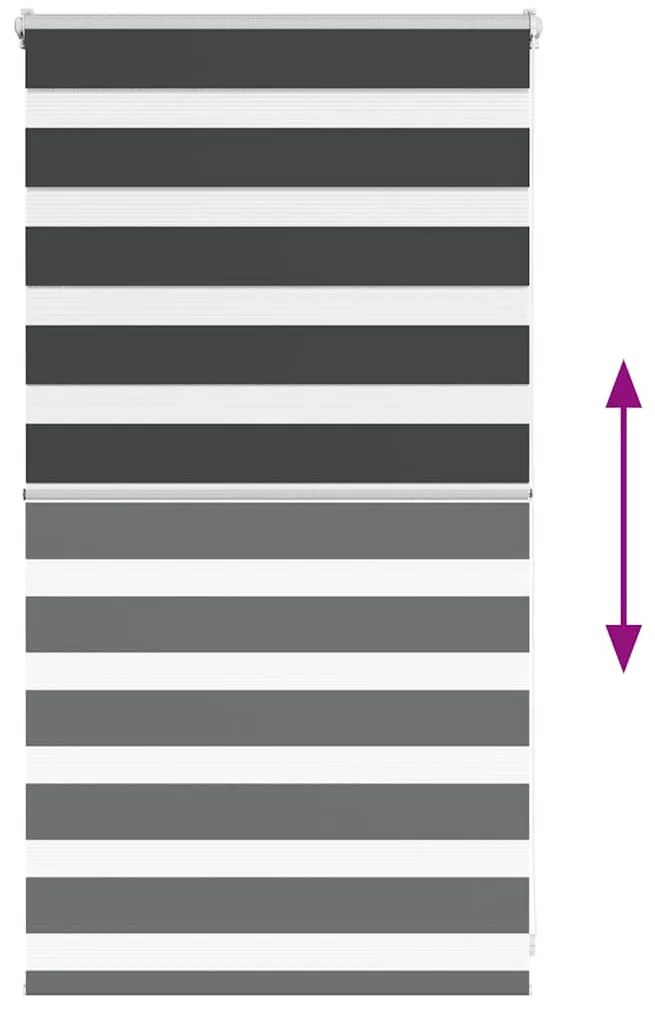 zebrafüggönnyel fekete szövetszélesség 70,9 cm poliészter