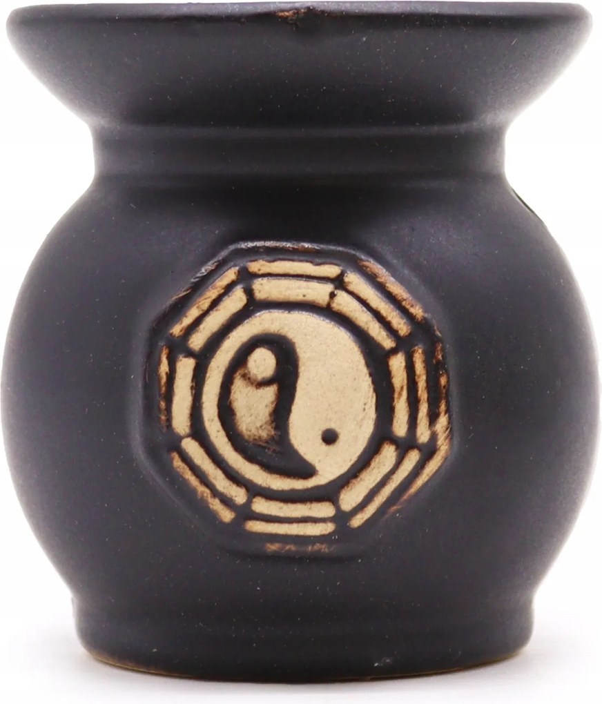 Kerámia kandalló Yin Yang Fekete