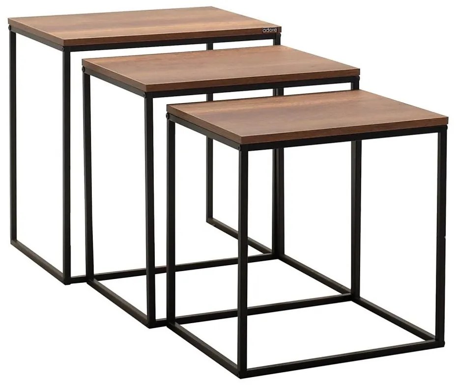 3 db barna konferenciás dohányzóasztal szett