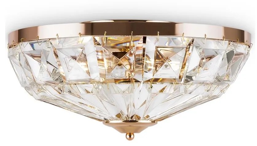 Maytoni MOD094CL-04G - Mennyezeti lámpa FACET 4xE14/60W/230V réz