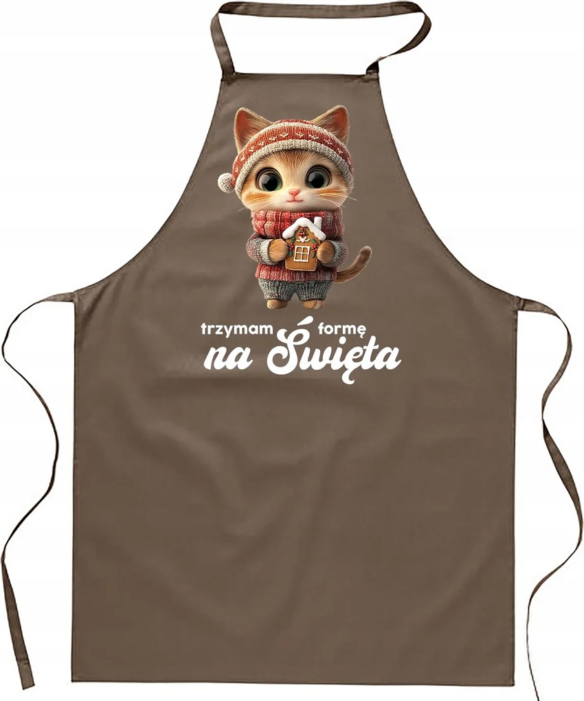 Konyhai Kötény Női férfi karácsonyi pamut nyomott mintás vicces