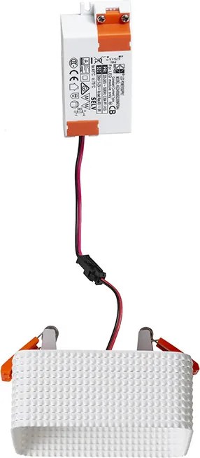 RENDL MARENGA SQB1 40 süllyesztett lámpa fehér Eco PLA 230V LED 6W 3000K