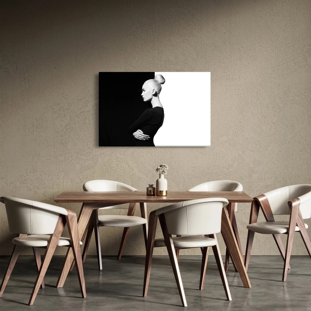 Kép - Nő à la yin and yang (90x60 cm)