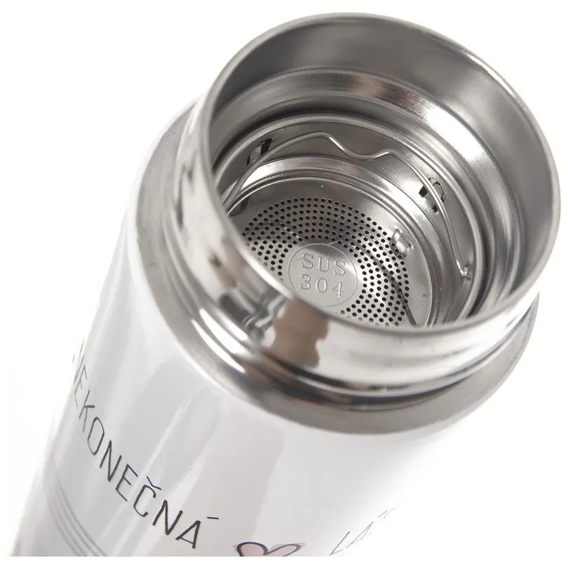 Fehér termosz 400 ml – Orion