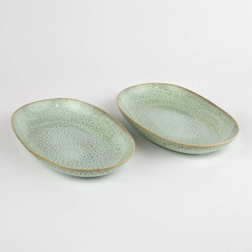 TAVIRA kínálótál 36 cm , zöld