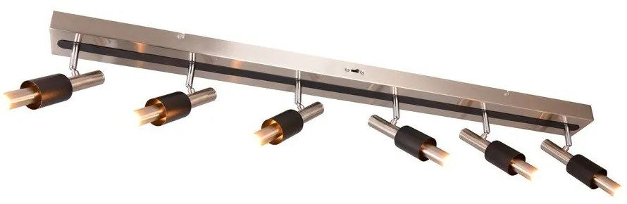 Fekete-ezüstszínű LED spotlámpa 20,5x120 cm Ikaris – Trio Select