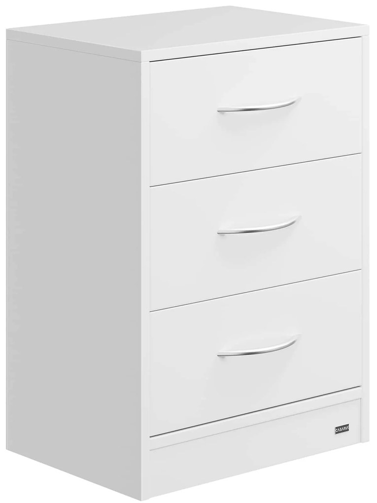 Casaria® Eloise éjjeliszekrény 54x39x28 cm - fehér