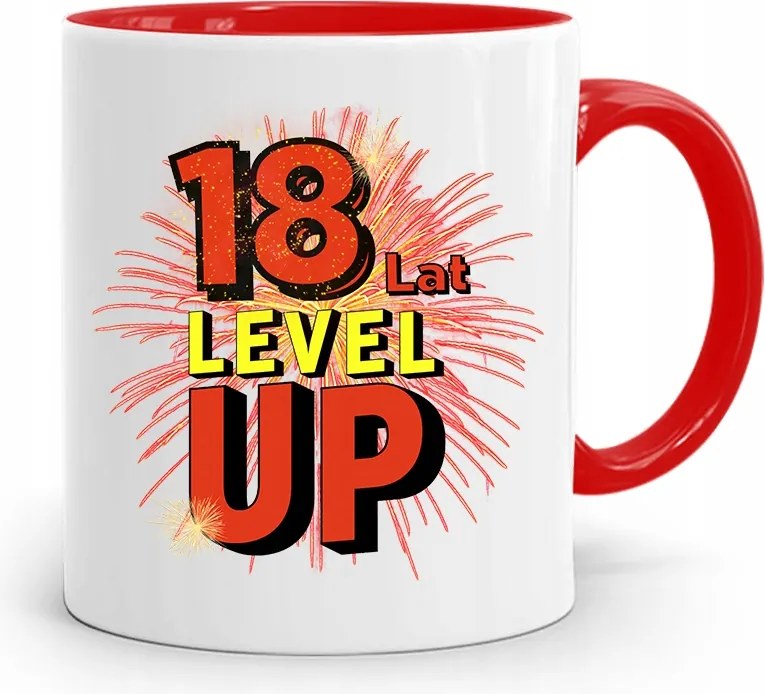 Születésnapra 18 18. 18. Bögre Piros Ajándék fényképes nyomtatással