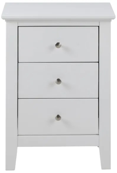 LARA éjjeli szekrényke, fehér színben