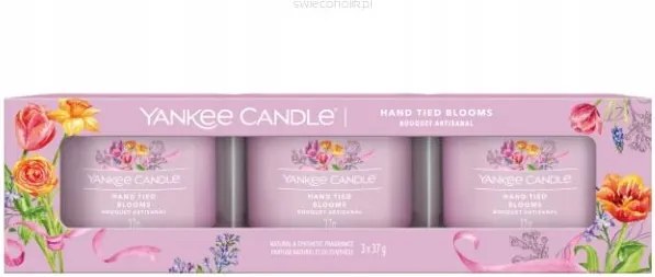 Kézzel Kötött Virágok Yankee Candle mini gyertya 3 darabos csomag