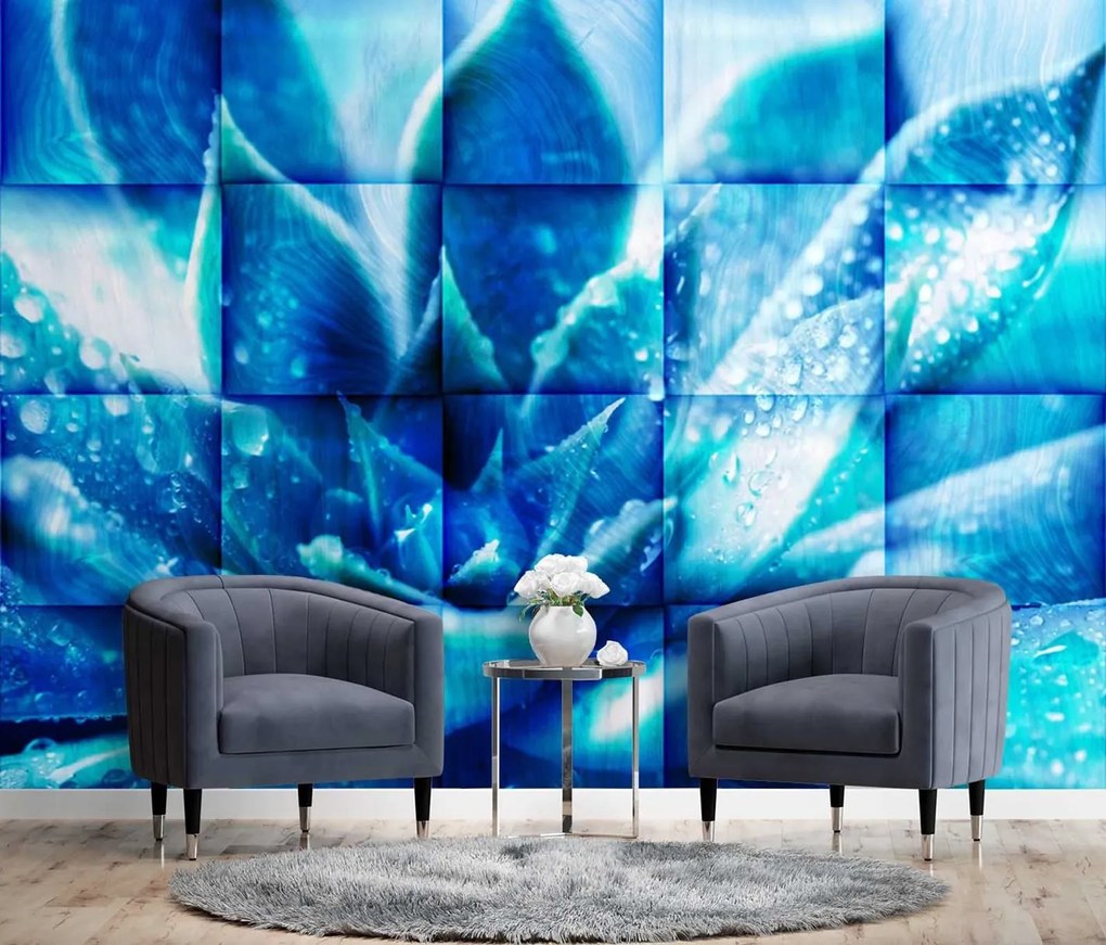 Gario Fotótapéta Kék virág Anyag: Vlies, Méret: 150 x 105 cm