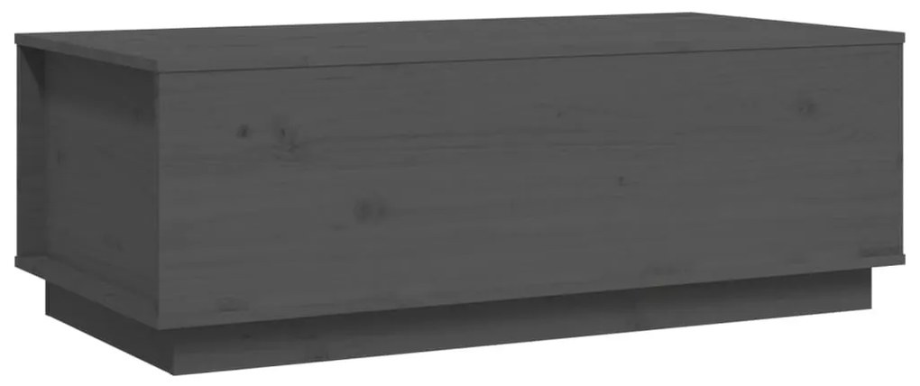 Szürke tömör fenyőfa dohányzóasztal 100 x 50 x 35 cm