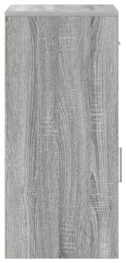 Oldalszekrény fiókkal Szürke sonoma 38 x 34,5 x 75 cm Faanyag