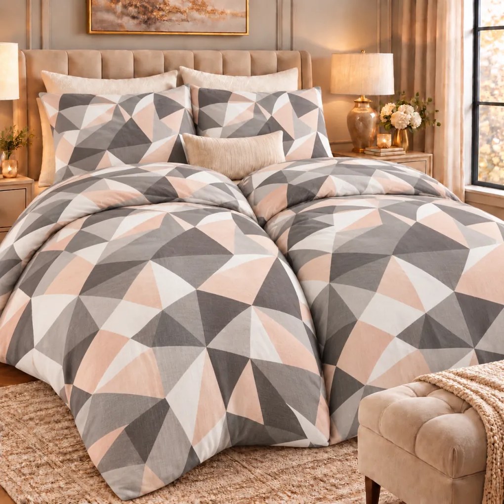 Dalia Flanel ágyneműhuzat TiaHome - 1x Párna 90x70cm, 1x Paplan 140x200cm